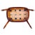 Antique English Edwardian Inlaid Mahogany Oval Bench Stool – Sheraton Revival Vanity Seat For Sale - Image 11 of 12