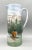 Illustration Hand Painted and Signed Wildlife and Mountain Landscape Ceramic Pitcher For Sale - Image 3 of 12