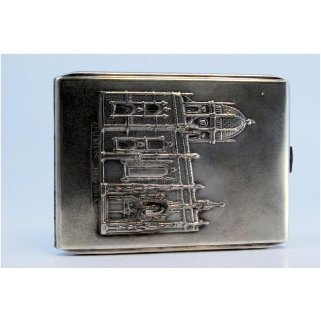 Silver Cigarette Case with the Jerónimos Monastery in High Relief For Sale - Image 4 of 9