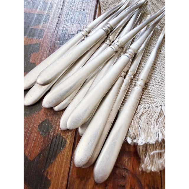 1920s 1920s Set of Silver Nut Picks From the Hotel Lincolnshire in Boston - 12 pcs For Sale - Image 5 of 6