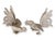 Mid 20th Century French Silver-Plate Bird Table Ornaments, a Pair For Sale - Image 5 of 5