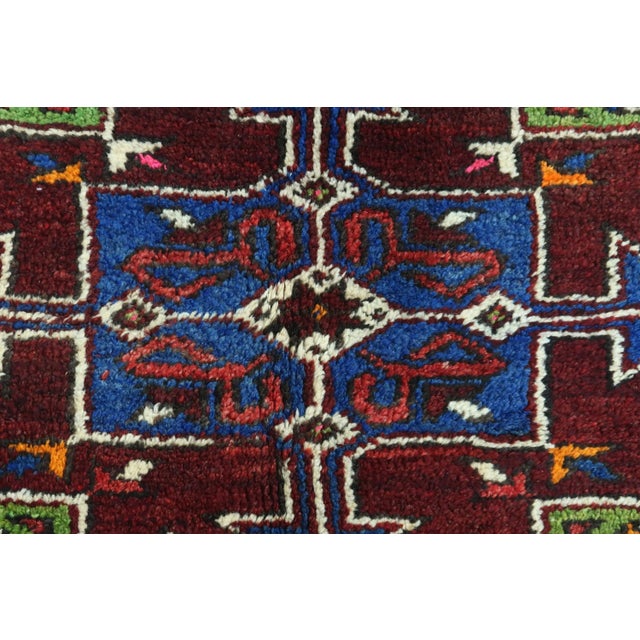 Vintage Oriental Bergama Small Carpet Rug For Sale - Image 10 of 13