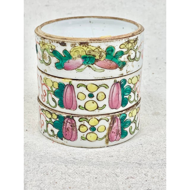 Vintage Stackable Chinoiserie Catchalls-Set of 3 For Sale - Image 12 of 12