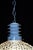 Mid-Century Modern Danish Opalescent Hobnail Glass and Brass Pendant Light For Sale - Image 11 of 13