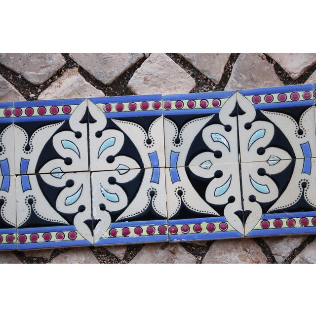 Art Deco 1920s Art Deco Symmetrical Motif Tile Border, Portuguese For Sale - Image 3 of 12