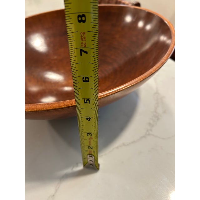 Mid-Century Modern Large 1960s Hand Carved Mid Century Wood Teak Bowl For Sale - Image 3 of 9