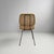Italian Modern Rattan and Black Metal Chairs, 1960s, Set of 6 For Sale - Image 4 of 13