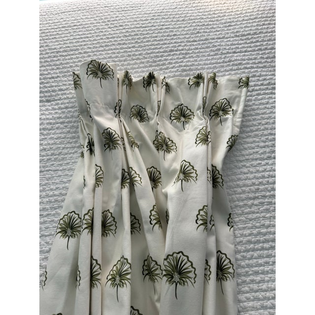 Like New Custom Privacy Lined Pepper Home Curtain Panels With Pinch Pleats - 6 Total For Sale - Image 4 of 6