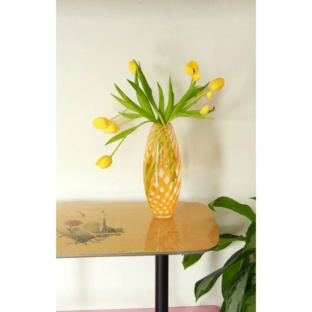 Metal Mid-Century Isotta Hand-Painted Coffee Table, Italy, 1950s For Sale - Image 7 of 12