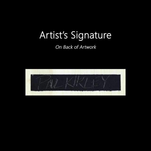 "Flying Oxide" Contemporary Abstract Expressionist Acrylic Painting by Paul Kirley, Framed For Sale - Image 9 of 9