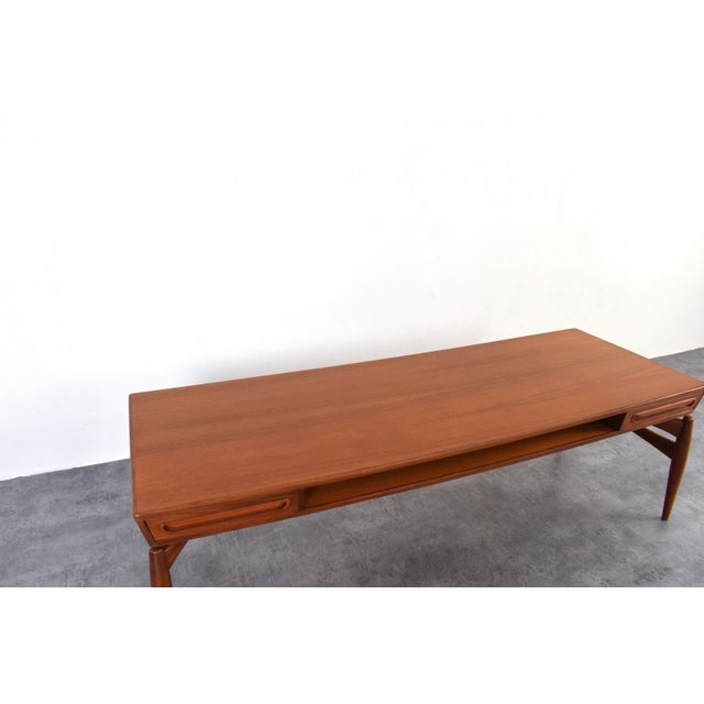 Mid-Century Modern Teak Coffee Table by Johannes Anderen for Trensum Möbelfabrik, 1960s For Sale - Image 11 of 16
