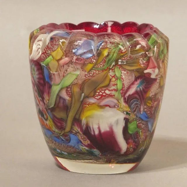 Vintage Glass Vase by Dino Martens for Aureliano Toso For Sale - Image 7 of 7
