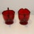 Traditional 1930s Ruby Red Fostoria Fairfax Depression Glass Open Sugar & Creamer Set- 2 Pieces For Sale - Image 3 of 8