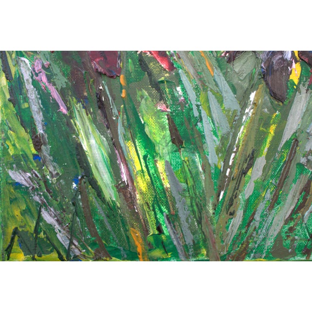 Green Natalia Vypritskaia, the Dance of the Irises, 2026, Acrylic and Oil on Canvas For Sale - Image 8 of 10
