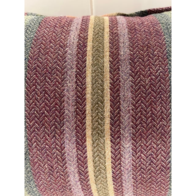Classic Cloth Kilburnie Pattern Striped Wool Lumbar Pillow For Sale - Image 9 of 13