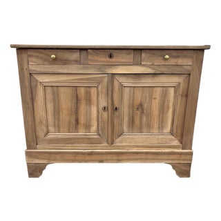 French 19th Century Louis Philippe Bleached Walnut Two Door Buffet For Sale