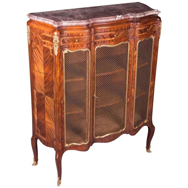 19th Century Napoleon III Rosewood Curved-Legs Side Cabinet or Commode For Sale - Image 10 of 10