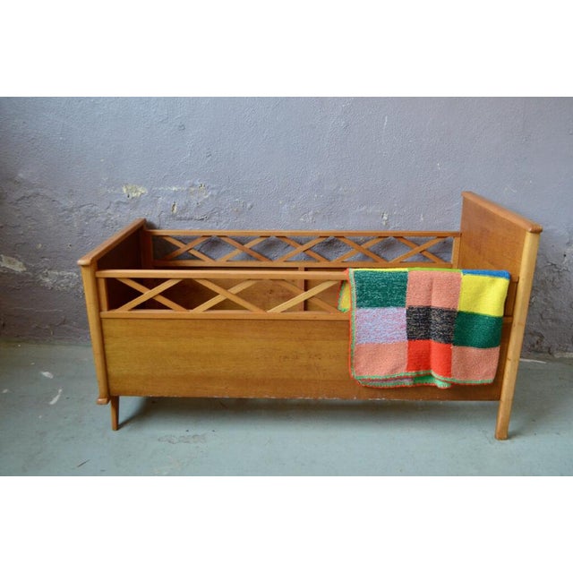 1960s Bohemian Wooden Children's Bed, 1960s For Sale - Image 5 of 17