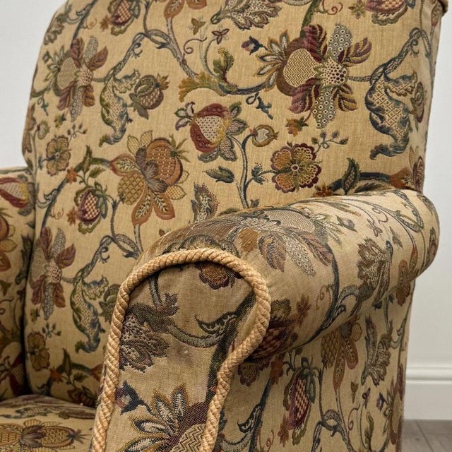 Antique 19th Century Victorian Mahogany Wingback Armchair For Sale - Image 11 of 13