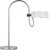 Modern Thomas O'Brien by Visual Comfort Signature Oso 25" Arc Table Lamp in Polished Nickel with Matte White Shade For Sale - Image 3 of 3