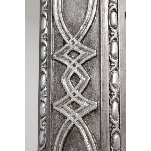 Friedman Brothers #7261 Silver Decorated Beveled Mirror For Sale - Image 12 of 14