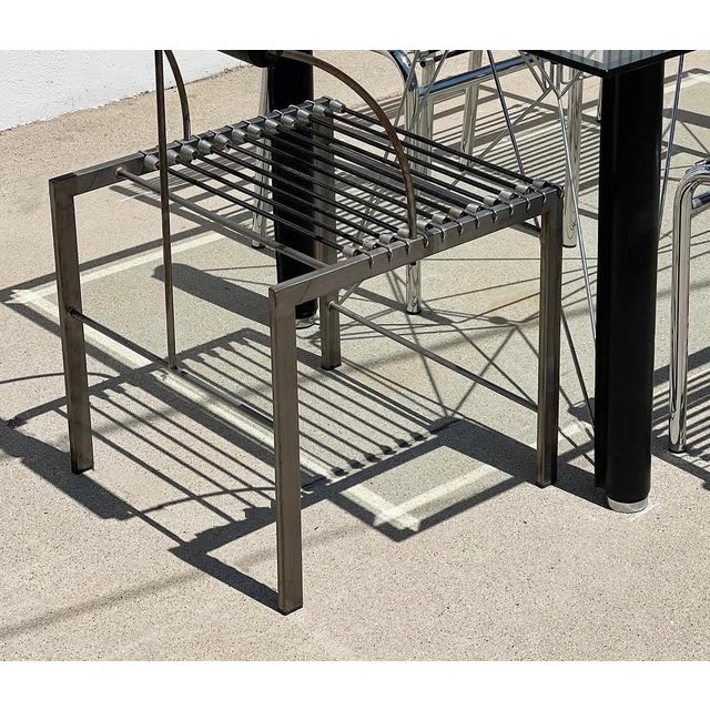 1980s René Herbst “Sandows” Dining Set for Alivar Museum Collection | Table + 6 Chairs For Sale In Los Angeles - Image 6 of 6
