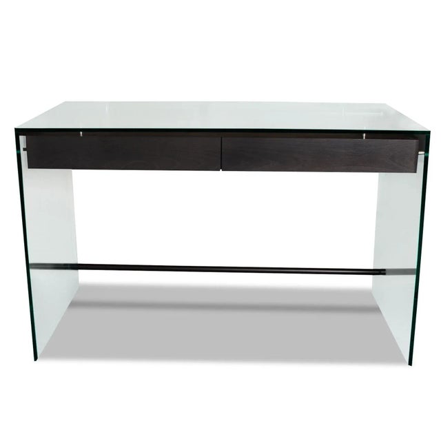 Coffee Roche Bobois Attributed Indo Desk Designed René Bouchara For Sale - Image 8 of 12