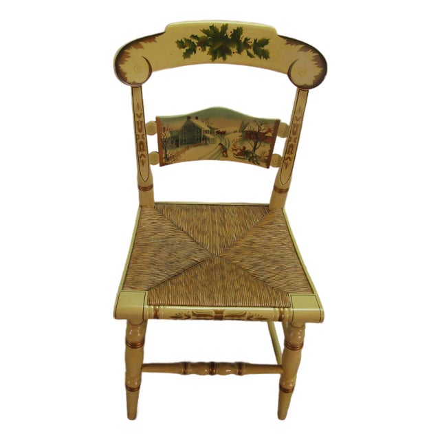 Hitchcock Limited Edition Christmas 1981 Chair For Sale