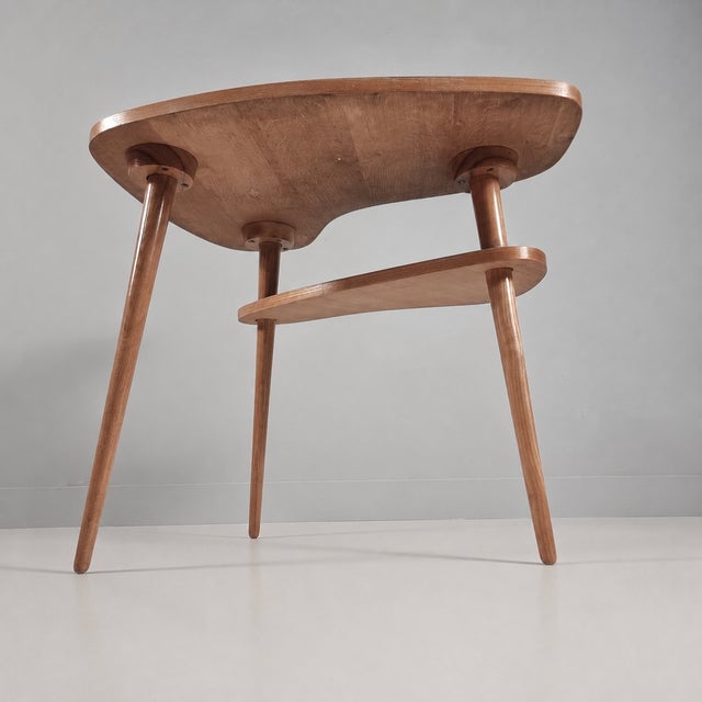 Wood Vintage Beech Table, 1970s For Sale - Image 7 of 8