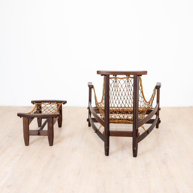 Set of Chair and Ottoman by Jean Gillon, Brazil, 1960s For Sale - Image 13 of 17