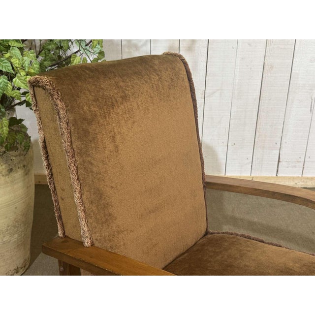 English Bridge Chair in Beech, 1930s For Sale - Image 5 of 12