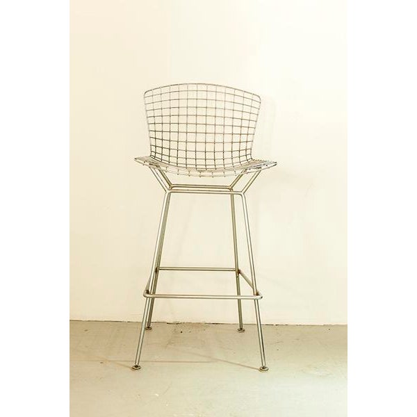 Bar Stool by Harry Bertoia for Knoll International, 1972 For Sale - Image 3 of 4
