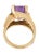 1970s 14k Amethyst “Lines” Ring For Sale - Image 4 of 4