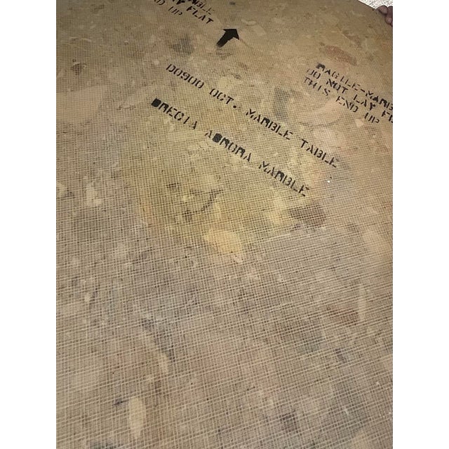 Italian Late 20th Century Vintage Italian Octagon Stone Center Table For Sale - Image 3 of 8