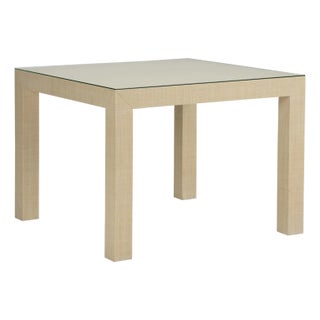 Sanibel Raffia Game Table - Natural For Sale