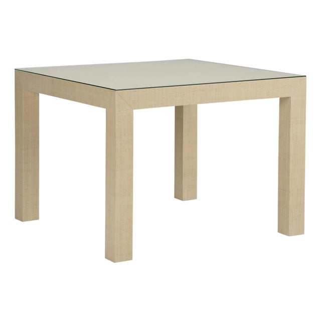 Sanibel Raffia Game Table - Natural For Sale