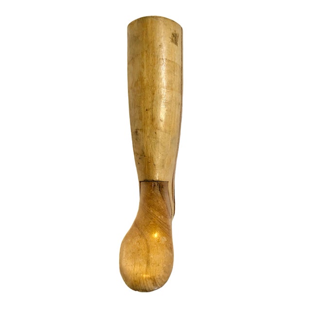 On offer is a vintage right-foot wooden riding boot tree. It was originally crafted to keep tall leather boots, usually...