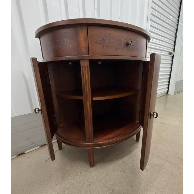 Ethan Allen Demi Lune Console Cabinet Nightstand For Sale In New York - Image 6 of 12