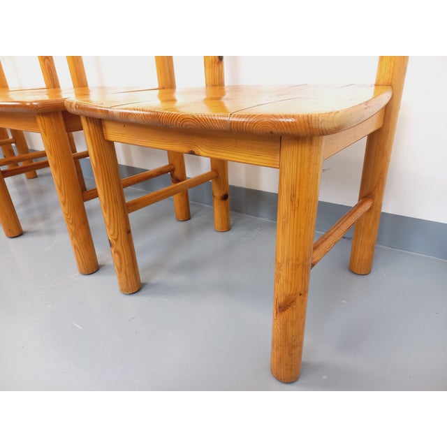Wood Pine Armchairs in the style of Rainer Daumiller, 1970s, Set of 4 For Sale - Image 7 of 18