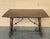 20th Century Spanish Console Fold Out Farm Table with Wood Stretcher For Sale - Image 13 of 18