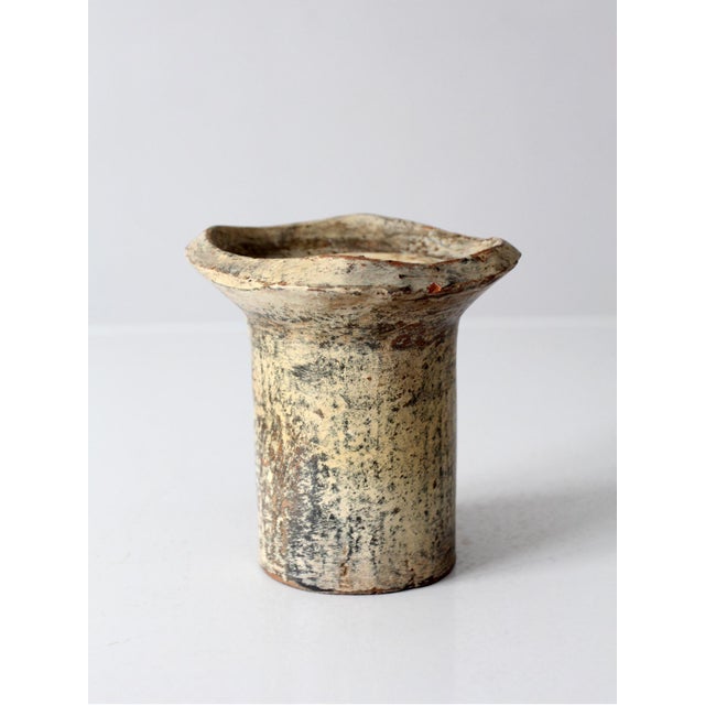 Vintage Handmade Studio Pottery Candle For Sale - Image 13 of 17