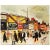An excellent full-color print after the painting "Posters at Trouville" by Raoul Dufy. Published by New French Editions in...