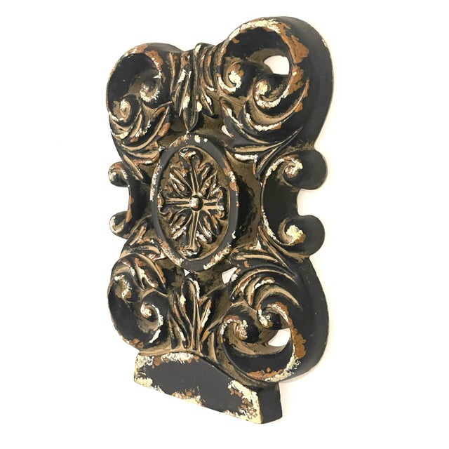 Distressed French Style Wall Art Emblem For Sale - Image 4 of 6