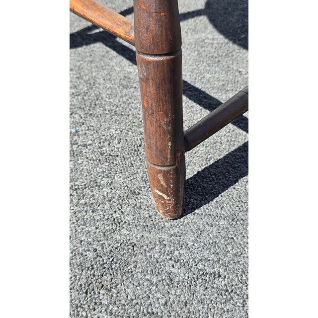 Antique Arrow Back Windsor Brown Childs Side Chair ~ French Country 2of2 For Sale - Image 15 of 18