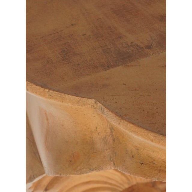 1980s Pair Italian Shell Carved Wood Wall Shelves For Sale - Image 4 of 9