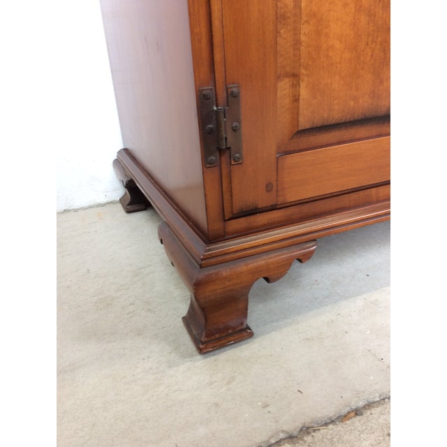 Antique Country Style Maple Sideboard With Turned Wood Pulls For Sale - Image 9 of 18