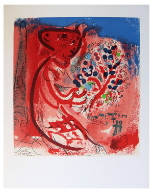 Marc Chagall, The Lovers of the Champ De Mars, Lithograph