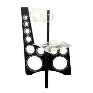 1990s Mother of Pearl Inlay Modern Design Chair