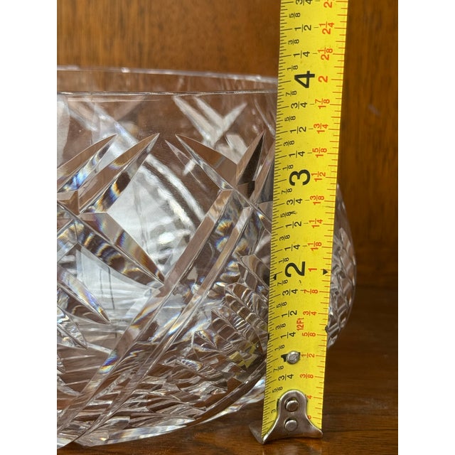 Waterford Marquis Cut Crystal Bowl – Vintage Irish Crystal Centerpiece For Sale - Image 9 of 11