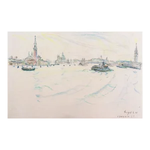 'Venice' by Irma Engel Grabhorn, 1961, Post-Impressionist Woman Artist, Salon D'Automne, Paris, France, San Francisco Museum of Art